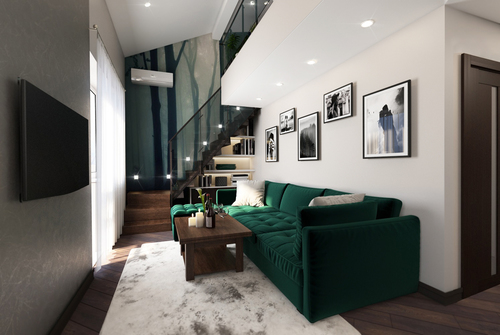 Дизайн двухуровневой квартиры в ЖК Family,  с. Гатное, 90 м2